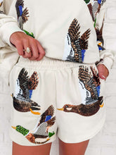 Load image into Gallery viewer, Queen Of Sparkles Ivory Flying Duck Shorts
