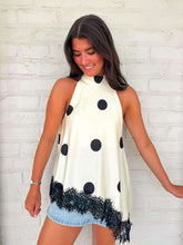 Load image into Gallery viewer, Look At Me Cream Polka Dot Top