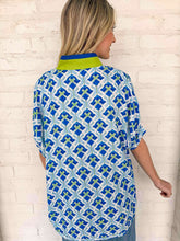 Load image into Gallery viewer, Garden On Cobalt Top