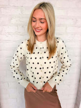 Load image into Gallery viewer, Poker Face Cream Sweater