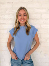 Load image into Gallery viewer, Mindful Thoughts Blue Top