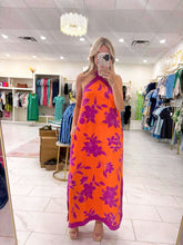 Load image into Gallery viewer, Tropical Moves Orange Dress