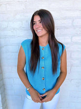 Load image into Gallery viewer, Refine Your Design Blue Top