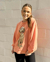 Load image into Gallery viewer, Queen Of Sparkles Peach Doodle Sweatshirt