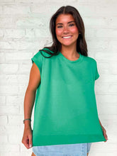 Load image into Gallery viewer, In A Daydream Kelly Green Scuba Top