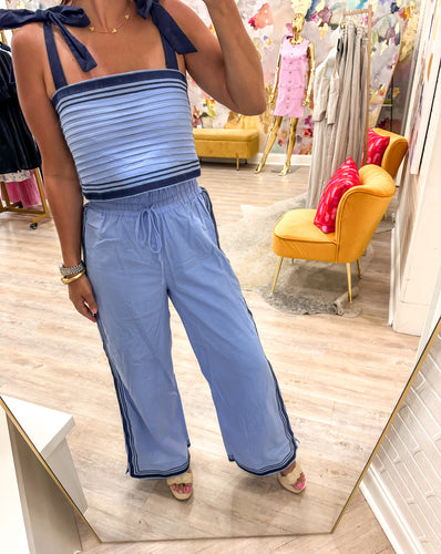 Heart Beat True Periwinkle Pants Set