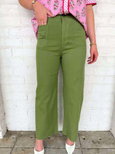 Load image into Gallery viewer, Give Me A Minute Sage Pants