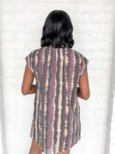 THML Welcome Back Tie Dye Button Dress
