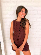 Load image into Gallery viewer, Stay With Me Brown Polka Dot Set