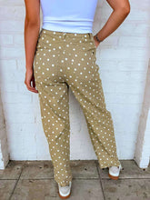 Load image into Gallery viewer, Say My Name Latte Polka Dot Pants