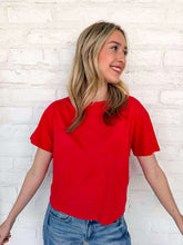 Load image into Gallery viewer, Fill My Cup Cropped Ruby Tee