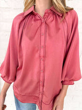 Load image into Gallery viewer, Enough Talking Rose Top