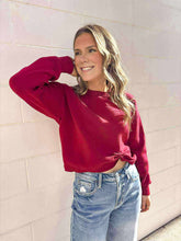 Load image into Gallery viewer, Idyllic Option Burgundy Sweater