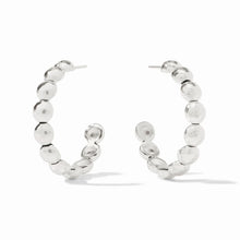 Load image into Gallery viewer, Julie Vos Solara Nova Silver Hoop Medium