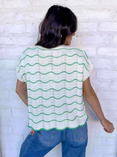 Load image into Gallery viewer, Perfectly Poised Green Knit Sweater