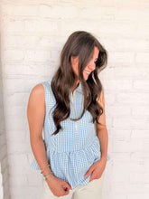 Load image into Gallery viewer, Over The Hill Blue Stripe Top