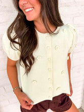 Load image into Gallery viewer, Treat Yourself Floral Cream Knit Top