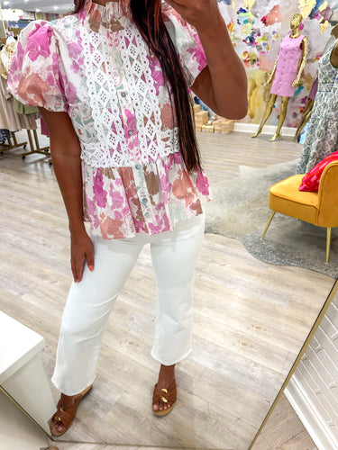 No Looking Back Pink Top