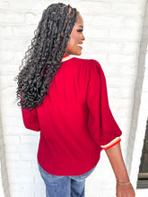 Load image into Gallery viewer, Carry On Burgundy Top