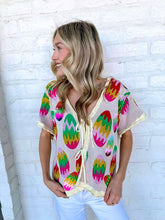 Load image into Gallery viewer, Queen Of Sparkles Multi Easter Egg Knit Top