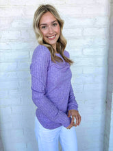 Load image into Gallery viewer, Even Then Lavender Top
