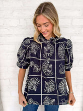Load image into Gallery viewer, Sweet Escape Navy Top