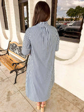 Load image into Gallery viewer, Stripe Status Navy Dress
