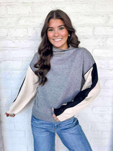 Load image into Gallery viewer, THML Warm Winters Color-block Sweater