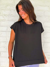 Load image into Gallery viewer, In A Daydream Black Scuba Top