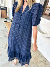 Load image into Gallery viewer, Know The Truth Navy Dress