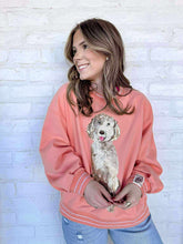 Load image into Gallery viewer, Queen Of Sparkles Peach Doodle Sweatshirt