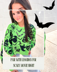 Queen Of Sparkles Green & Black Icon Sweatshirt