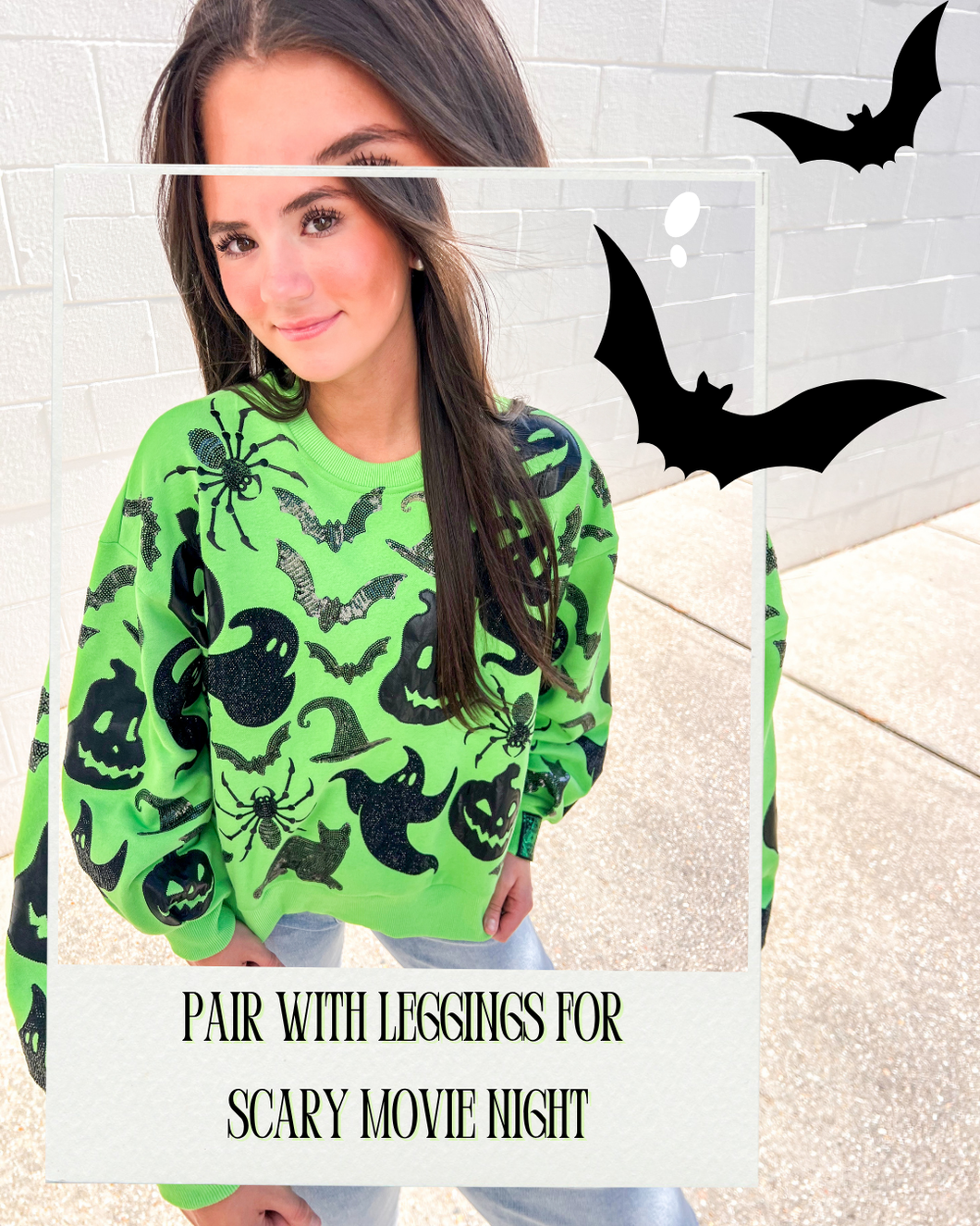 Queen Of Sparkles Green & Black Icon Sweatshirt