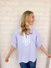 Load image into Gallery viewer, Fair Enough Purple Stripe Top