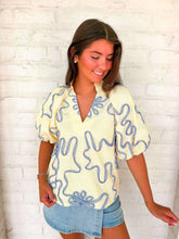 Load image into Gallery viewer, THML Beautiful Days Yellow Top