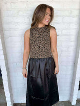 Load image into Gallery viewer, THML Cheetah Media Black Dress