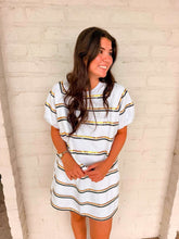 Load image into Gallery viewer, Jordan Amanda Black And Gold White Stripe ***SKORT***