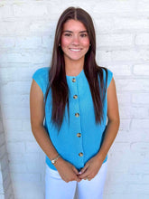 Load image into Gallery viewer, Refine Your Design Blue Top