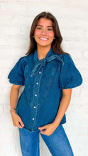 Load image into Gallery viewer, Carry Me Away Dark Denim Top