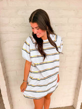 Load image into Gallery viewer, Jordan Amanda Black And Gold White Stripe ***SKORT***