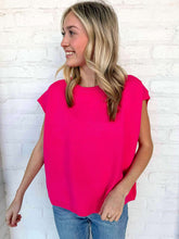 Load image into Gallery viewer, First To Know Hot Pink Sweater Vest