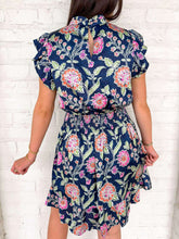 Load image into Gallery viewer, THML Growing Up Navy Floral Dress