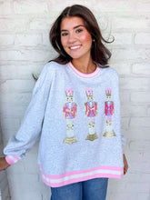 Load image into Gallery viewer, Jordan Amanda Three Little Pink  Christmas Nutcracker Sweatshirt