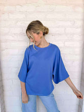 Load image into Gallery viewer, Any Chances Blue Top
