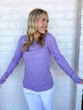 Load image into Gallery viewer, Even Then Lavender Top