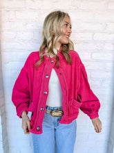Load image into Gallery viewer, Love Me Vintage Fuschia Cardigan Top