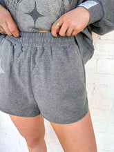 Load image into Gallery viewer, Queen Of Sparkles Charcoal Rhinestone Sparkle Logo Short