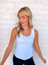 Load image into Gallery viewer, Such A Stud White Scoop Neck Tank