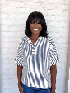 Change Your Mind Navy Top
