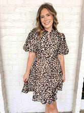 Load image into Gallery viewer, THML Love Shack Cheetah Dress
